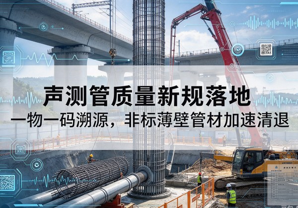 那坡声测管质量新规落地，一物一码溯源，非标薄壁管材加速清退
